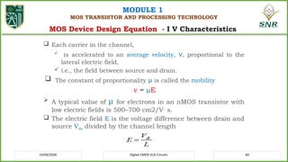 Comprehensive Course on Digital CMOS VLSI Circuits and MOS Transistor ...