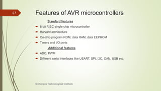 Avr Risc ATmega32-AVR microcontrollers-Part I | PPTX