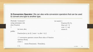 Operator Overloading | PPT