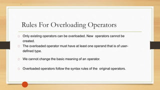 Operator Overloading | PPT