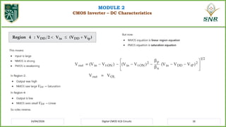 20EC214 CMOS VLSI Design – Module II CMOS Logic Structures | PPTX