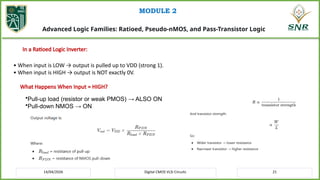 20EC214 CMOS VLSI Design – Module II CMOS Logic Structures | PPTX