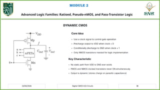 20EC214 CMOS VLSI Design – Module II CMOS Logic Structures | PPTX