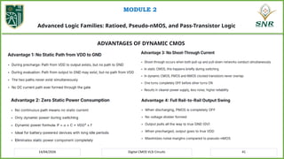 20EC214 CMOS VLSI Design – Module II CMOS Logic Structures | PPTX