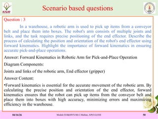 Comprehensive Study of Robotics and Machine Vision Systems: Kinematics ...
