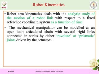 Comprehensive Study of Robotics and Machine Vision Systems: Kinematics ...