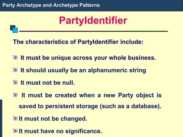 Module ii archetype pattern | PPT