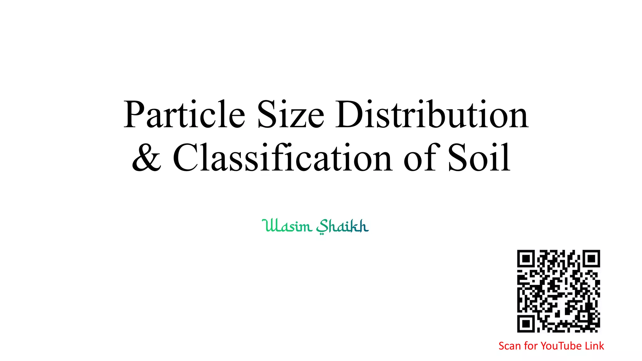 Particle Size Distribution & Classification of Soil | PDF