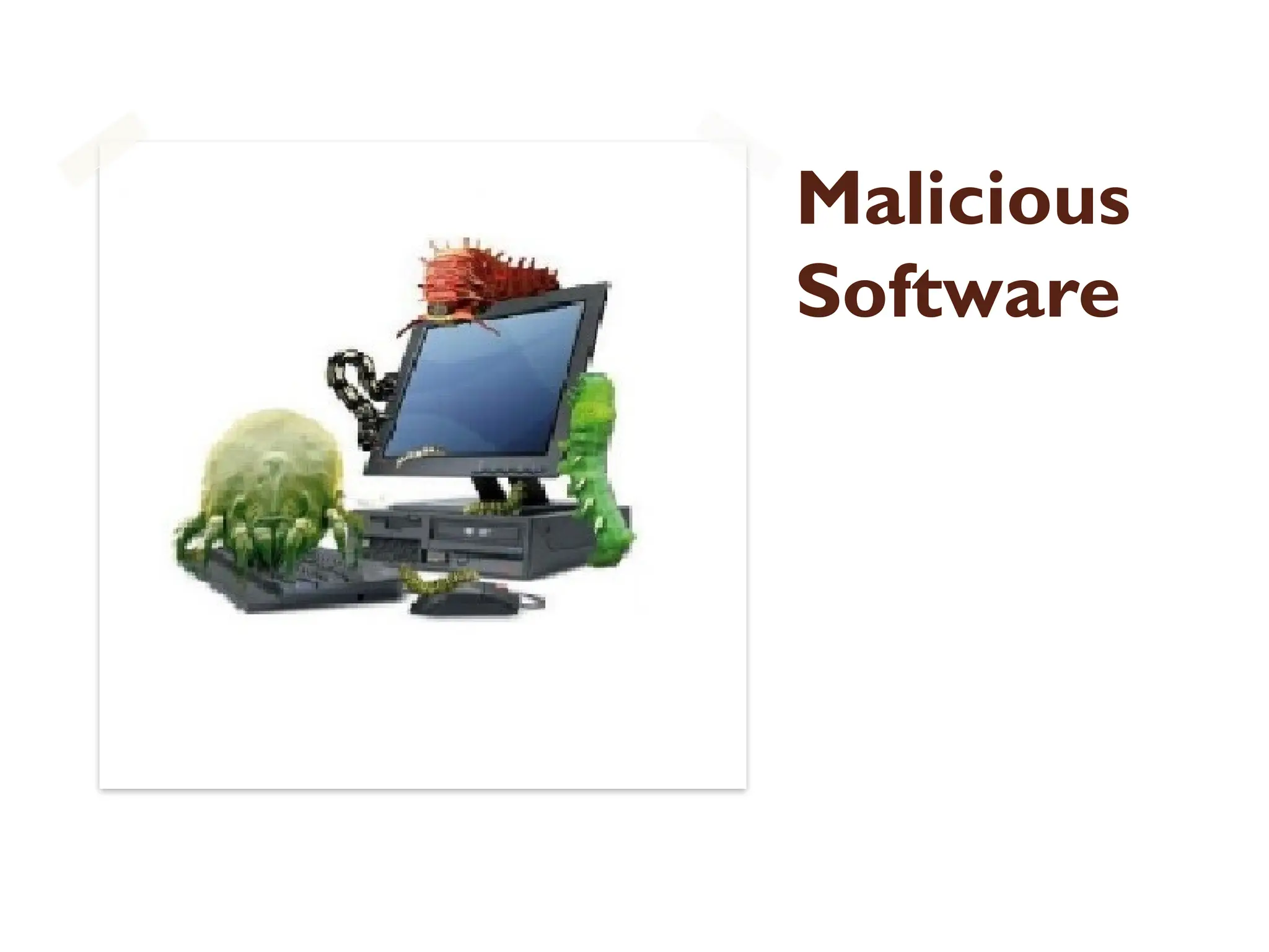 Malicious
Software
 