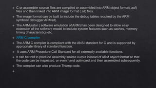 MODULE III - ARM architecture EMBEDDED SYSTEMS