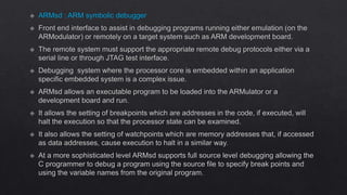 MODULE III - ARM architecture EMBEDDED SYSTEMS