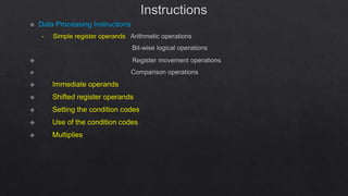 MODULE III - ARM architecture EMBEDDED SYSTEMS