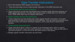 MODULE III - ARM architecture EMBEDDED SYSTEMS