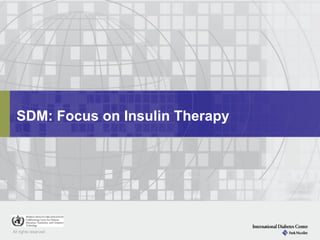 SDM: Focus on Insulin Therapy
 