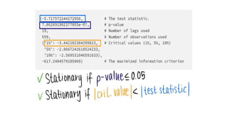 Stationarity in Time Series Data and the ADF Test | PPTX