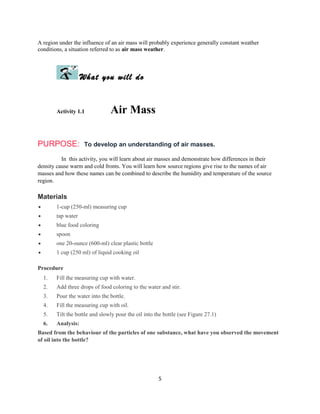 Air Masses | DOC