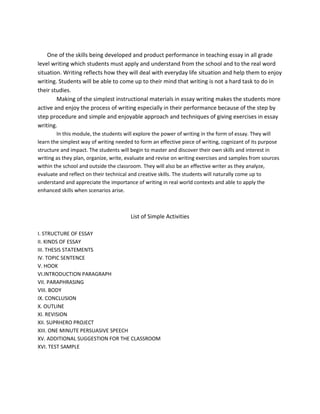 Module in essay | DOCX