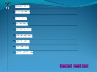 7.
8.
9.
10.

_____________________________________________________
_____________________________________________________
_____________________________________________________
_____________________________________________________

11.
_____________________________________________________
12.
_____________________________________________________
13.
_____________________________________________________
14.
_____________________________________________________
15.
_____________________________________________________

contents

back

next

 