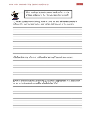 Module in Special Topics | PDF