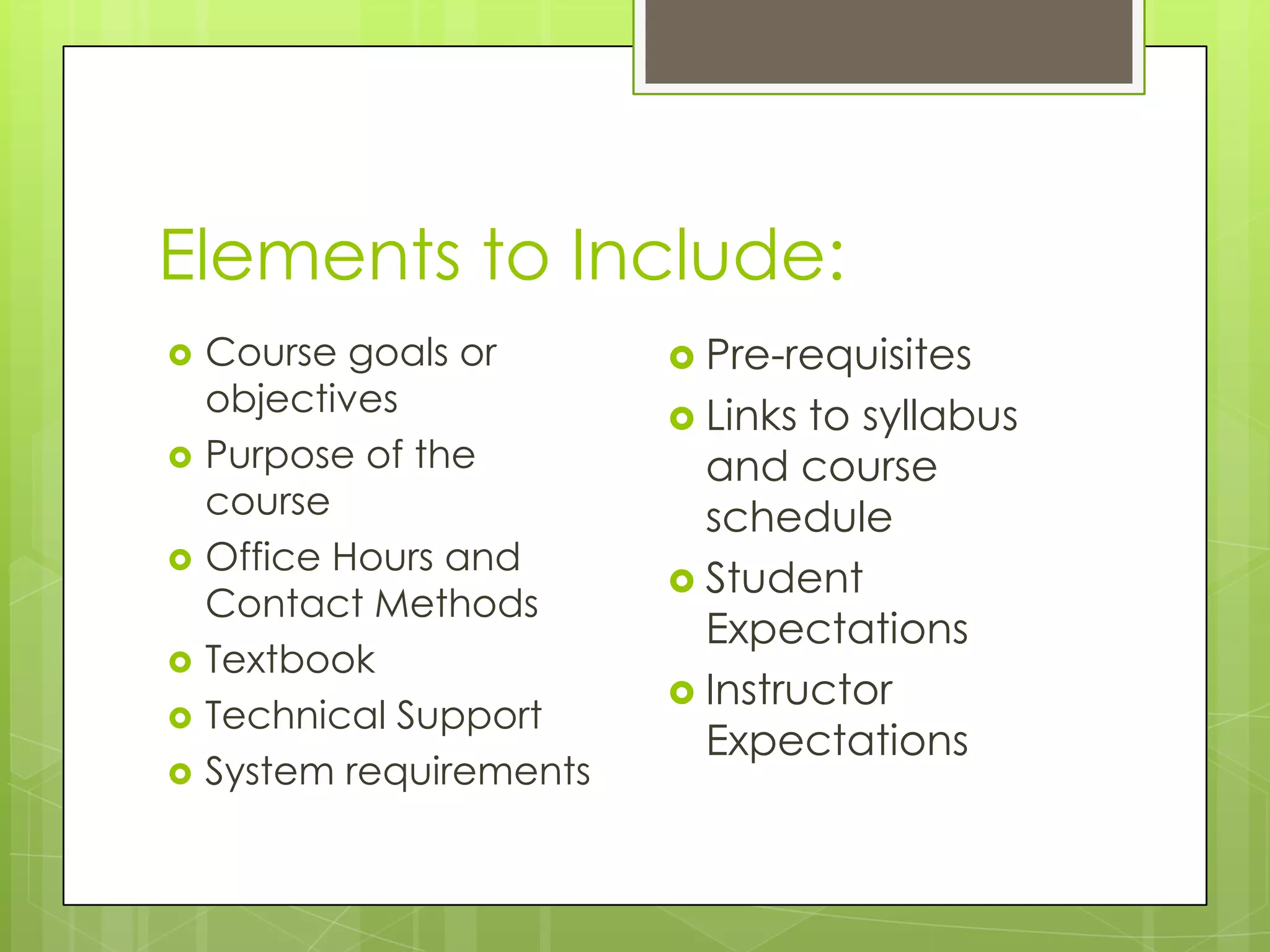 Course and Module Introduction | PPTX