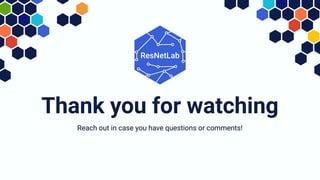 Thank you for watching
Reach out in case you have questions or comments!
 