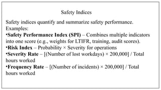Safety Index Example Safety management is the systematic process of identifying and ...