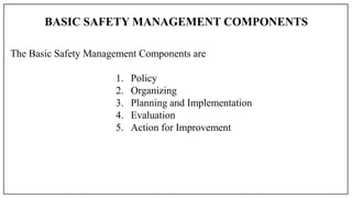 MODULE I SAFETY MANAGEMENT MATERIAL.pdfdv | PDF