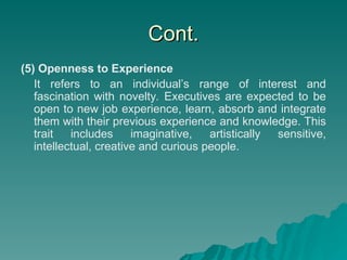 Personality human resources PPT for MBA students | PPT