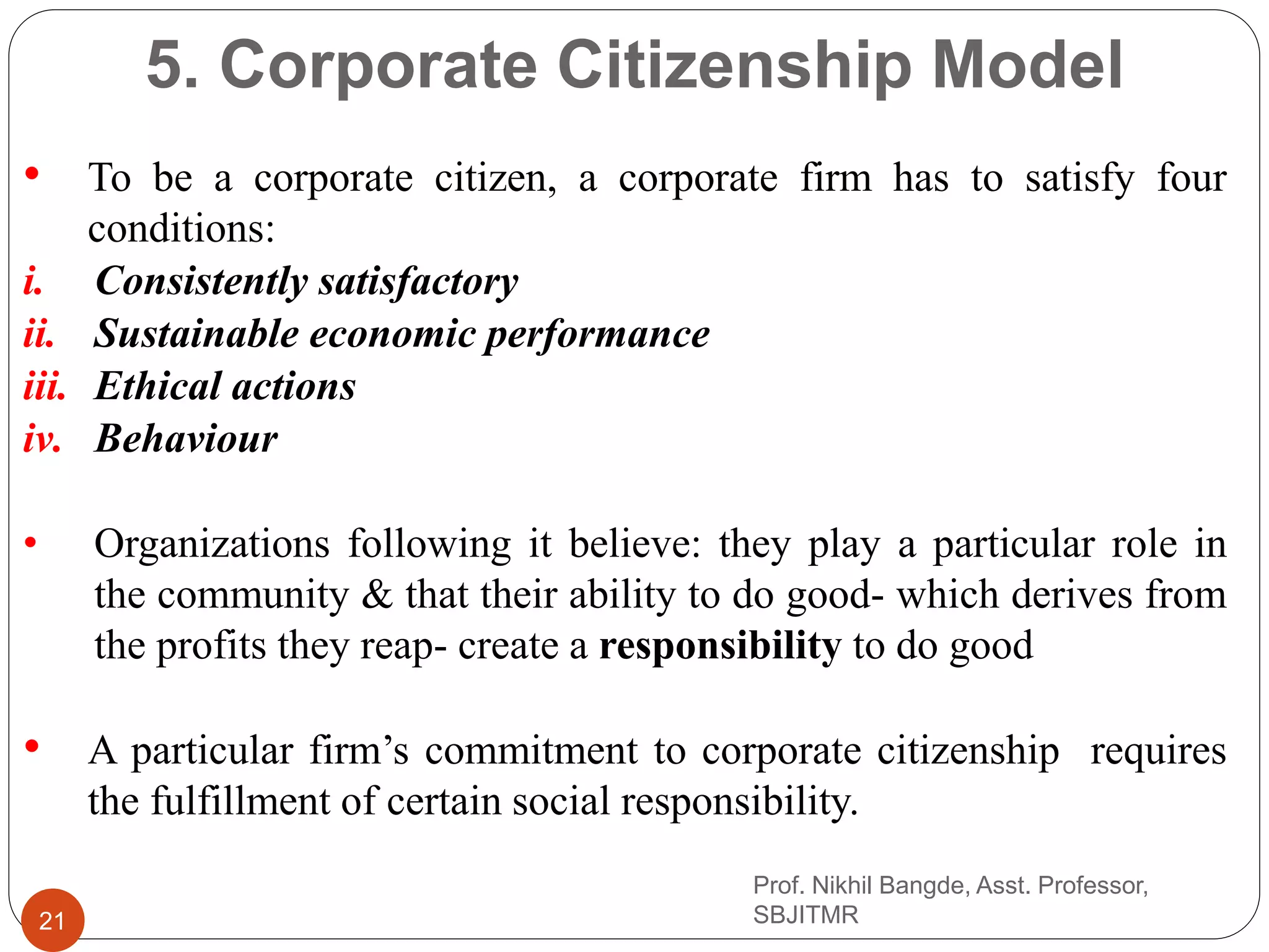 Module IV Corporate Social Responsibility | PPTX