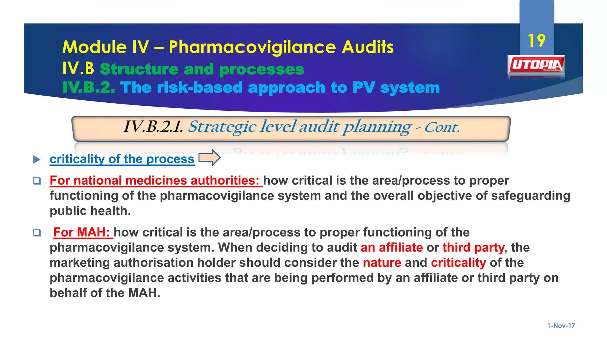 GVP-Module IV Pharmacovigilance Audit | PDF