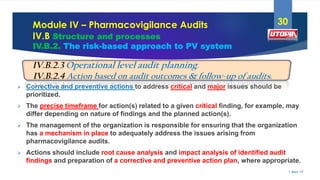 GVP-Module IV Pharmacovigilance Audit | PDF