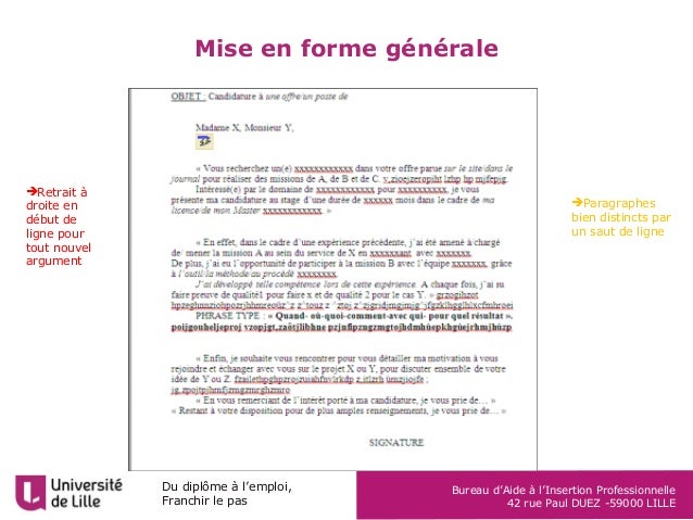 Lettre De Motivation Pour Deust Metier De La Forme Exemple de Lettre