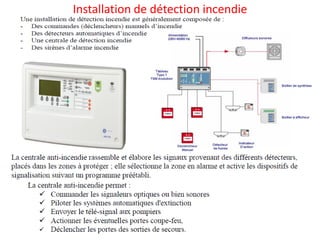 Installation de détection incendie
 