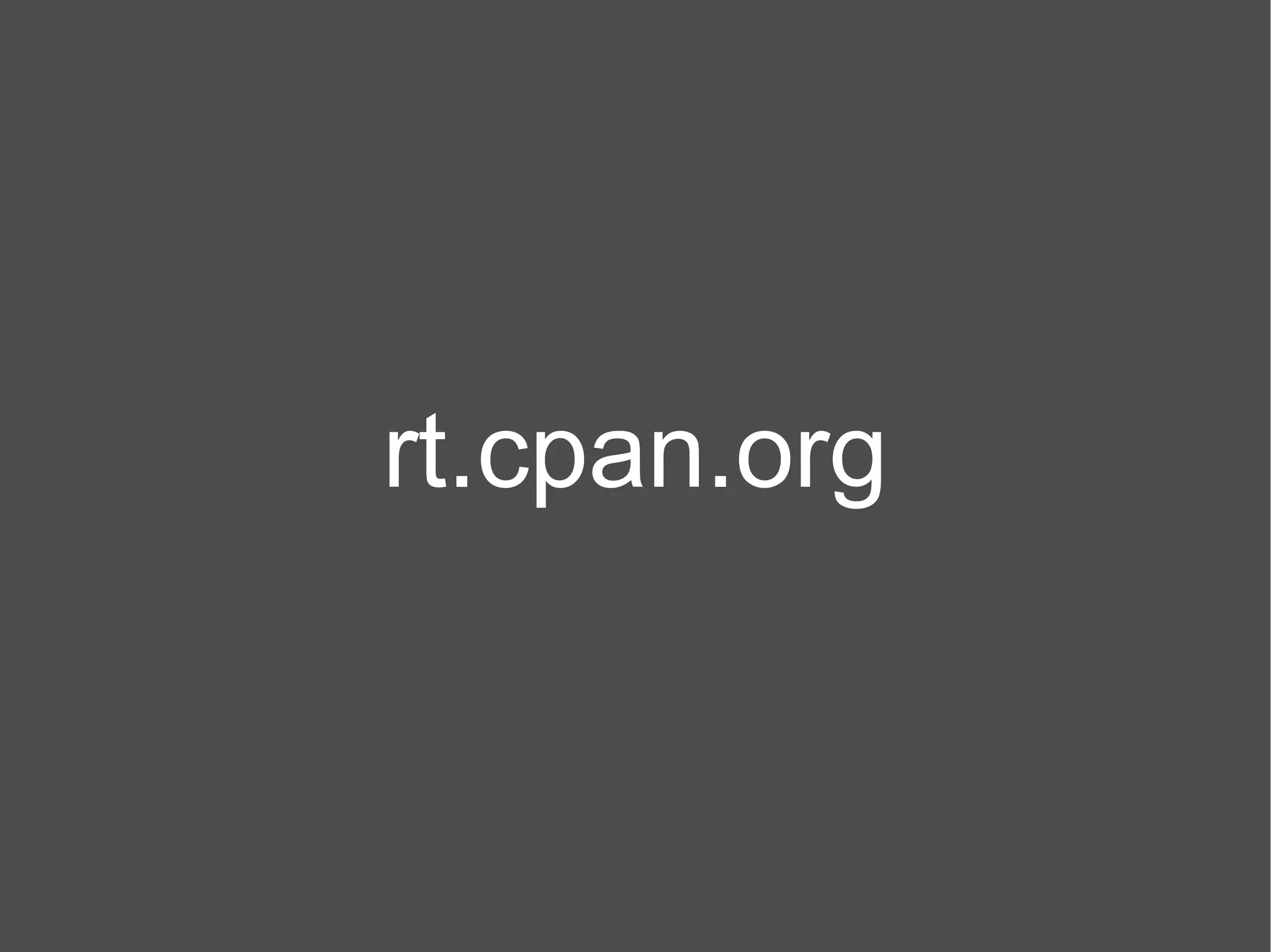 rt.cpan.org 