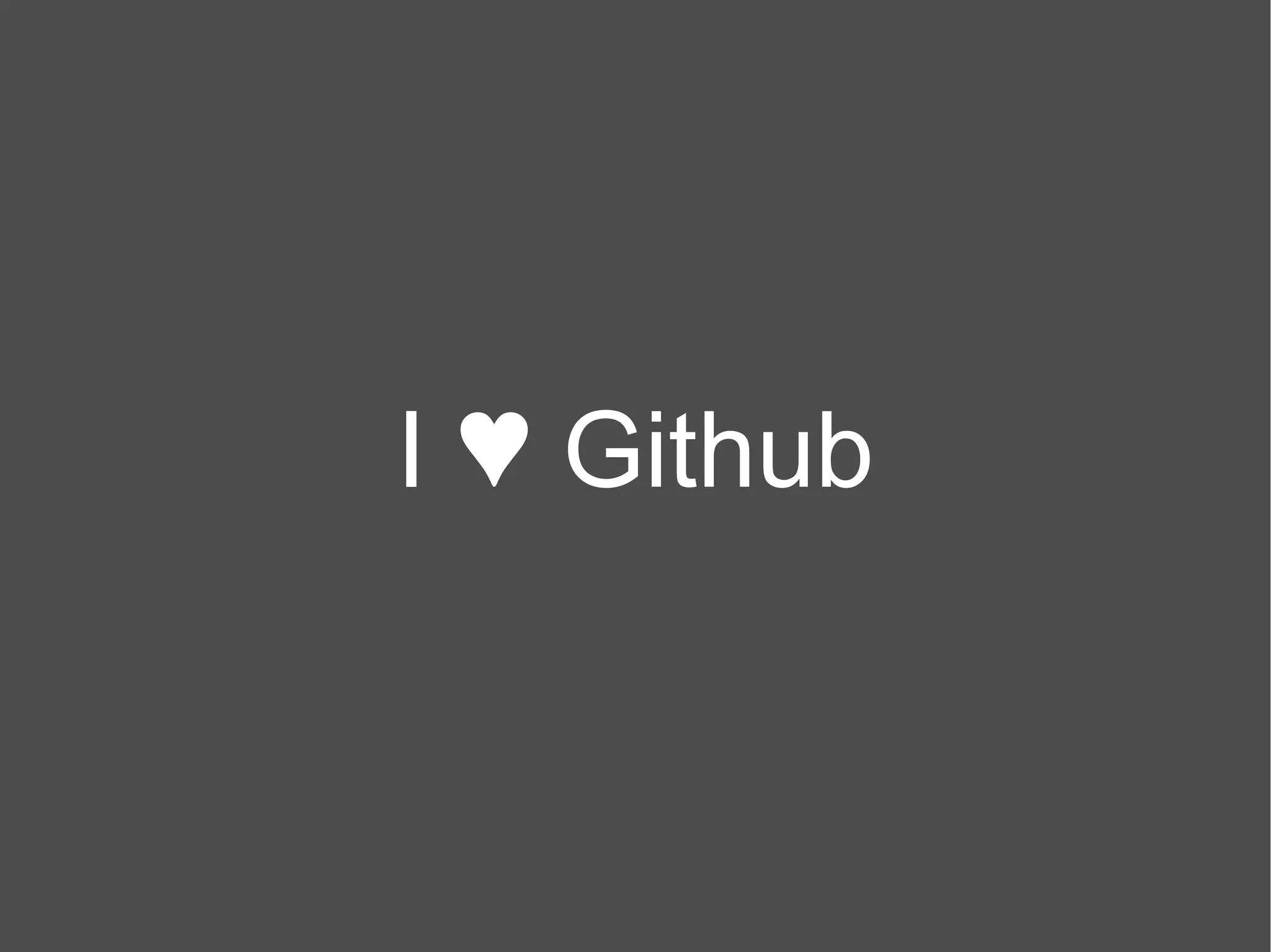 I ♥ Github 