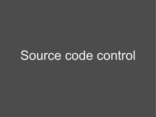Source code control 