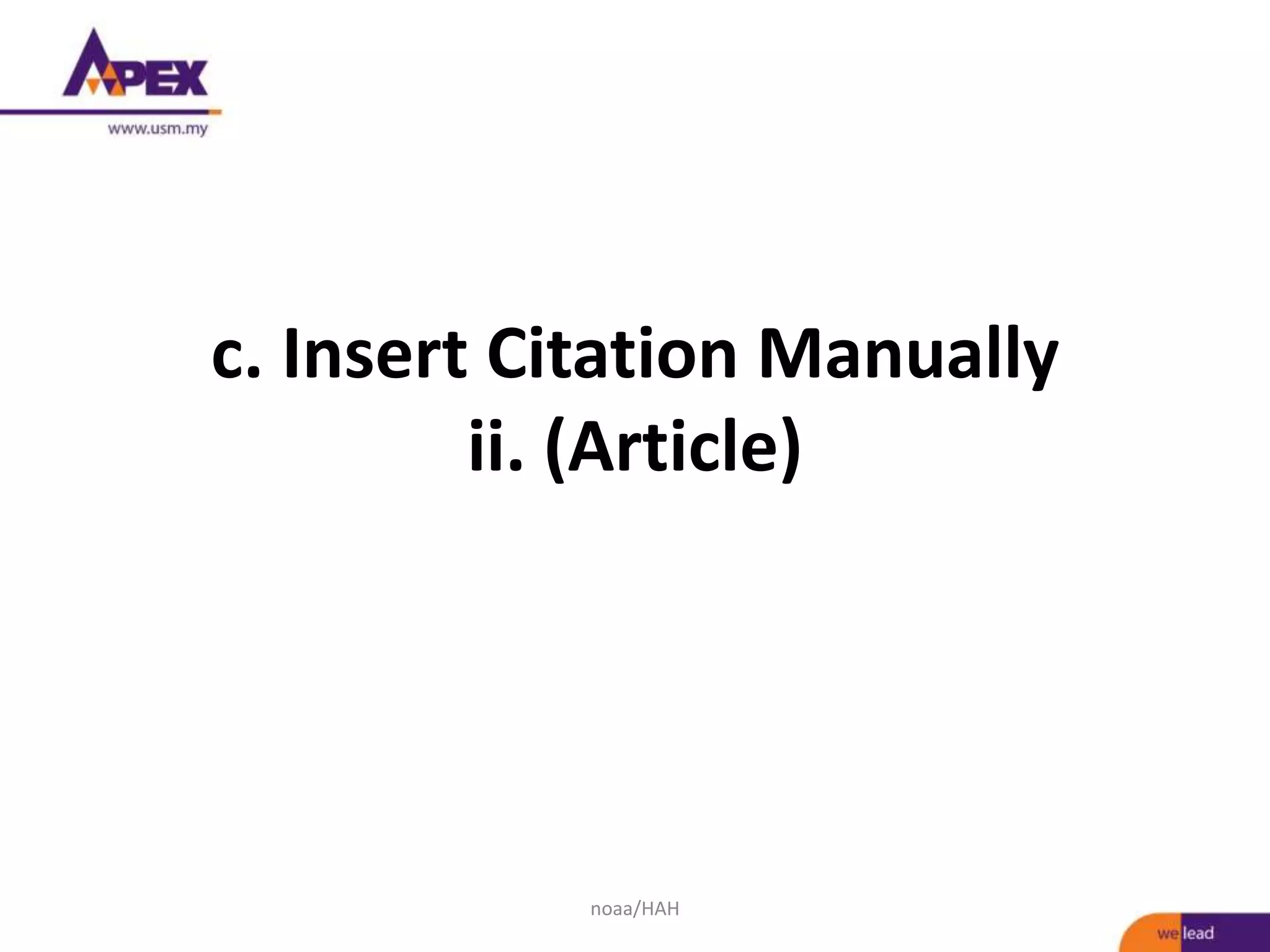Endnote PPT endnote-ppt