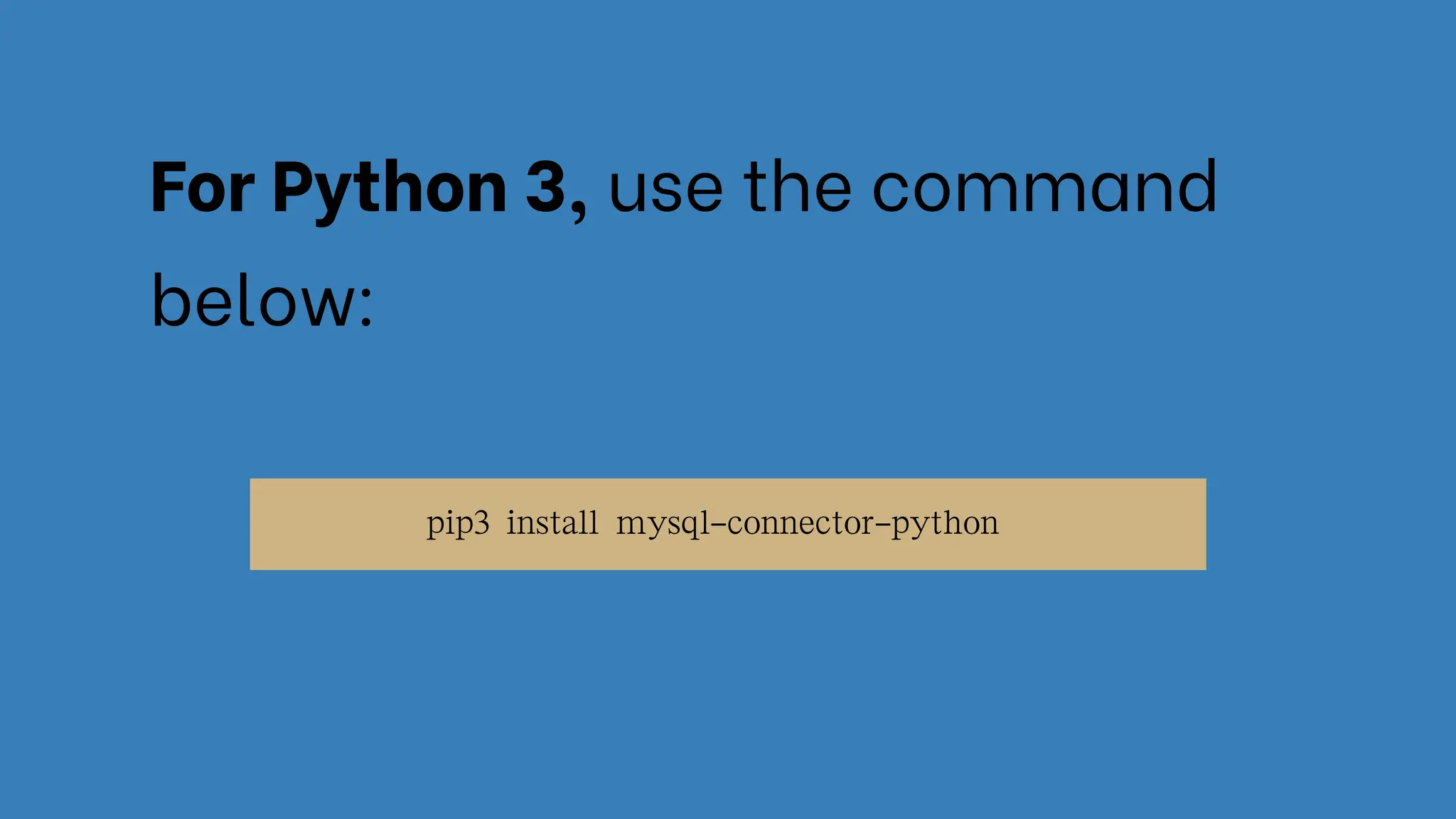 Modulenotfounderror No module named 'mysql' in Python | PPT
