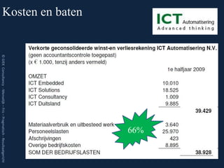 66%
Kosten en baten
                  © GIEK Consultancy - Menselijk – Fris – Pragmatisch - Resultaatgericht
 