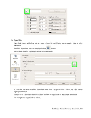 OpenOffice.Org Impress Tutorial