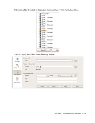 OpenOffice.Org Impress Tutorial