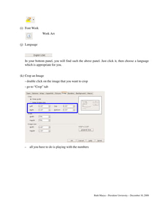 OpenOffice.Org Writer Tutorial
