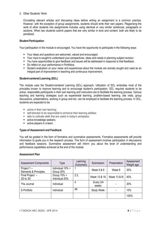 INTRO TO DESIGN MODULE OUTLINE SEM 2 | PDF