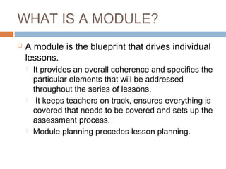 Module Planning in Adult ESL | PPT