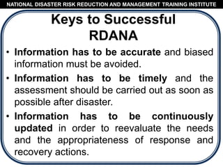 Rapid Damage and Needs Analysis on DRR Management | PDF
