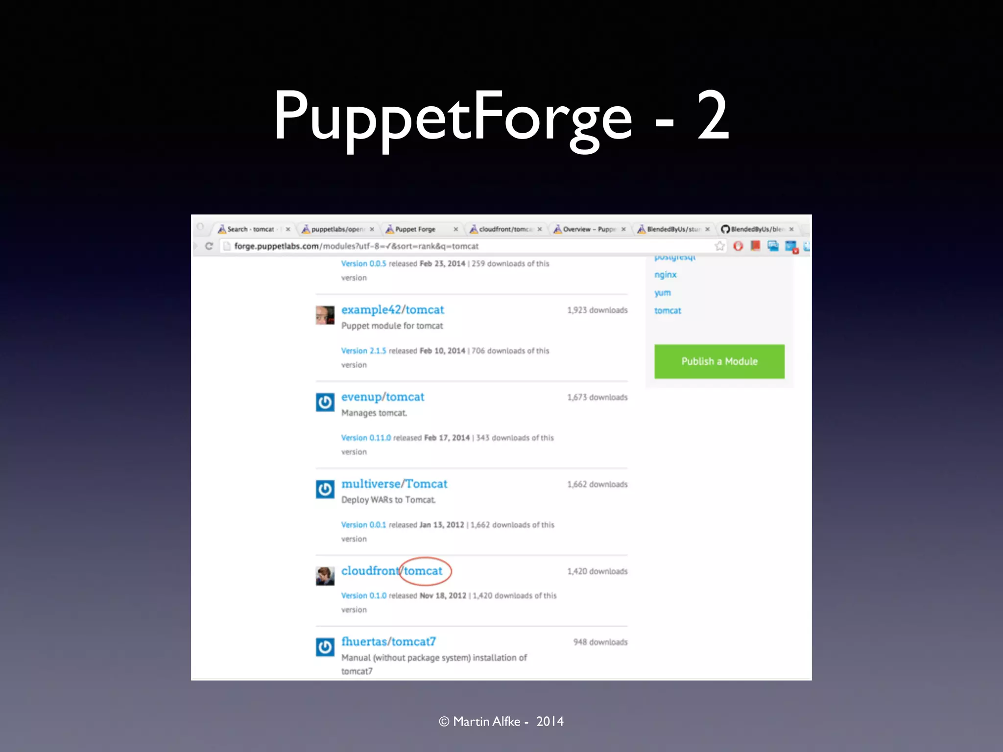 © Martin Alfke - 2014
PuppetForge - 2
 