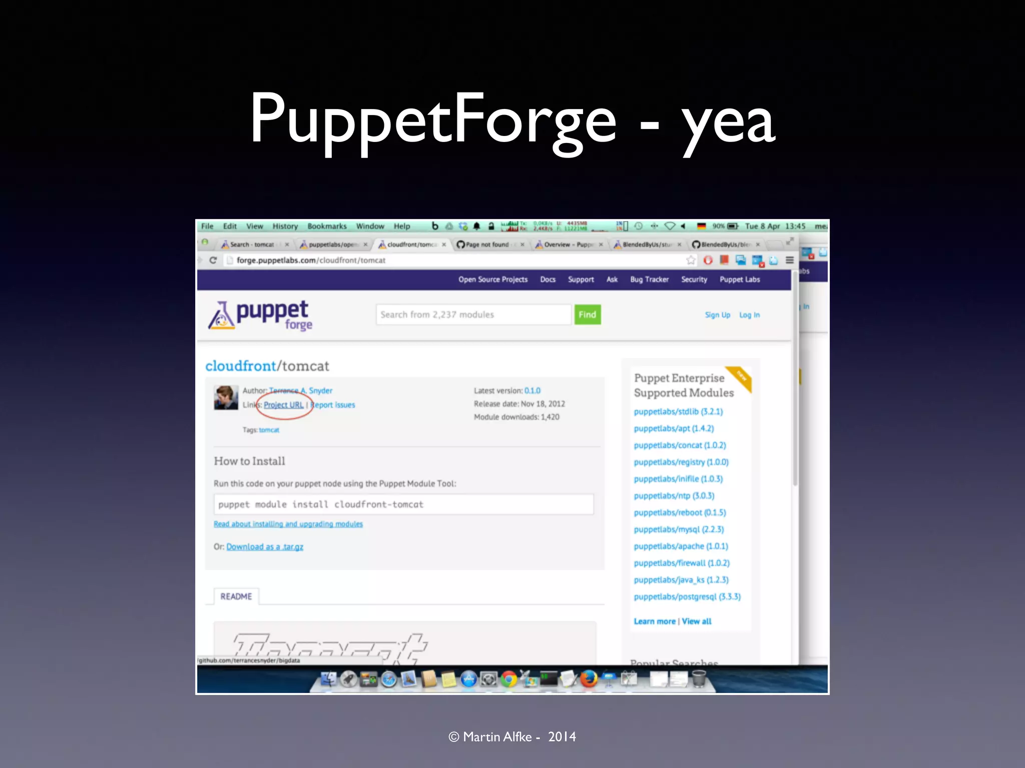 © Martin Alfke - 2014
PuppetForge - yea
 
