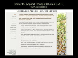 Center for Applied Transect Studies (CATS)
              www.transect.org
 
