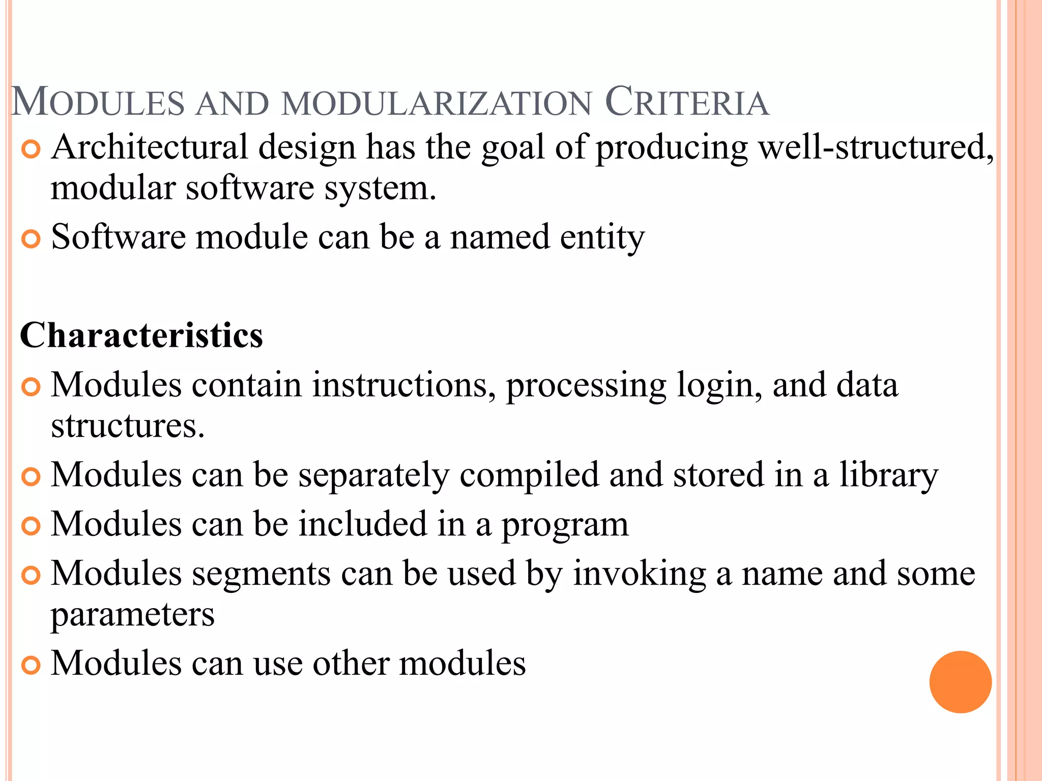 Modules and modularization criteria | PPTX | Programming Languages ...