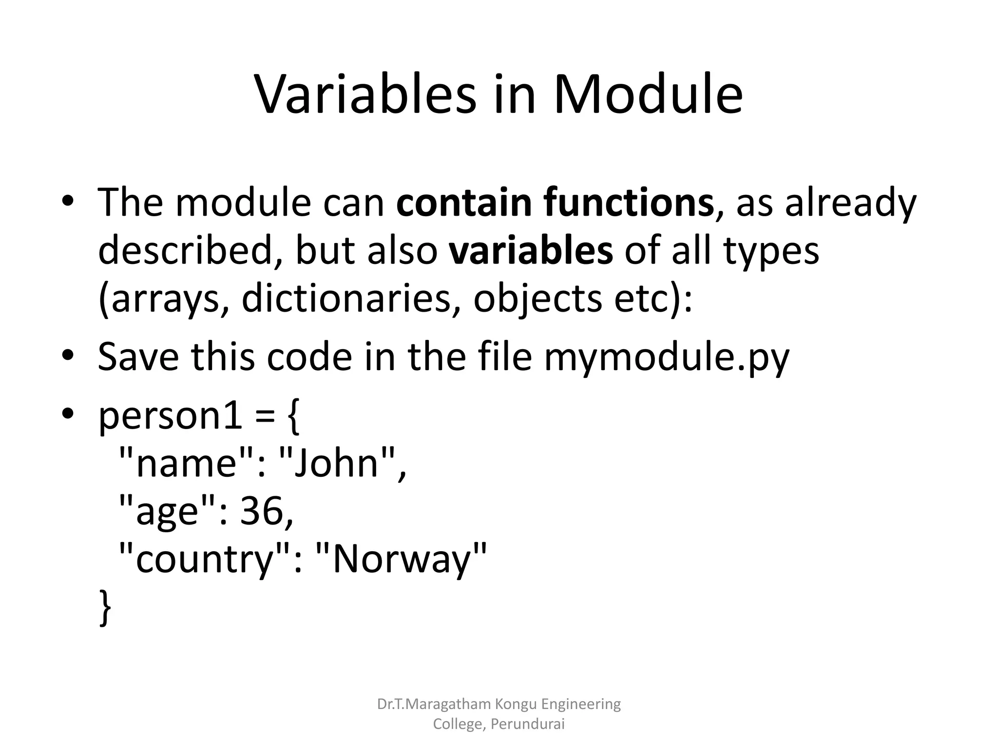Modules and packages in python | PPT